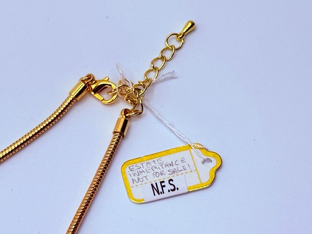 Estate inheritance collier met stenen - n.f.s. - afbeelding 4 van  6