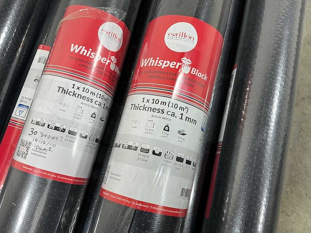Estillion - whisper black - ondervloer 100 m2 - afbeelding 1 van  1