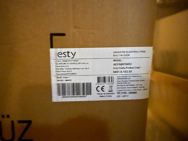 Esty aef6601w02 inbouw bakoven - afbeelding 3 van  4