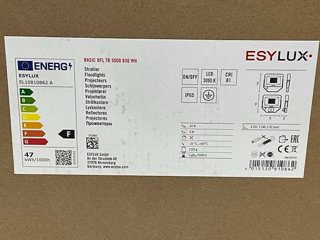 Esylux basic tr5000 floodlight - afbeelding 2 van  2