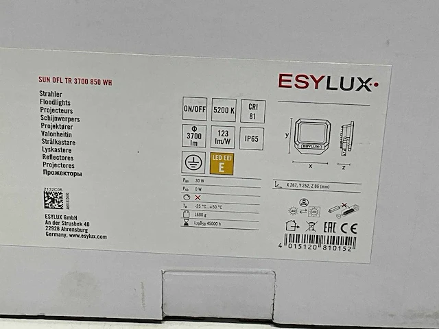 Esylux sun ofl tr 3700 led schijnwerper - afbeelding 3 van  3