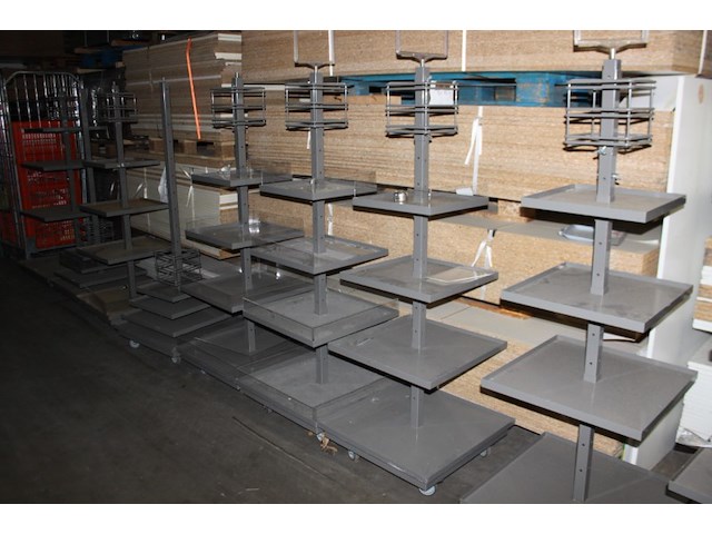 Etagere winkeldisplay verstelbaar6 stuks - afbeelding 3 van  11