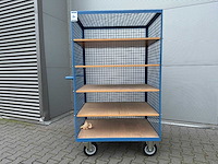 Etagewagen 5 lagen 700x1040x1780mm - afbeelding 1 van  3