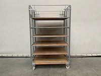 Etagewagen 6 etages 131x102x211cm (10x) - afbeelding 1 van  3