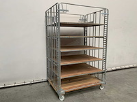 Etagewagen 6 etages 131x102x211cm (10x) - afbeelding 2 van  3
