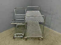 Etagewagen /multifunctionele winkelwagen (2x)