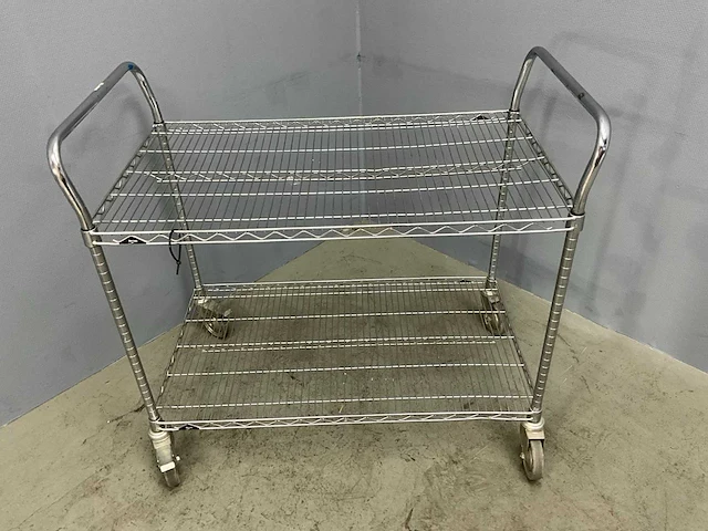 Etagewagen /multifunctionele winkelwagen (2x) - afbeelding 3 van  7