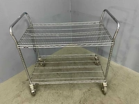 Etagewagen /multifunctionele winkelwagen (2x) - afbeelding 3 van  7