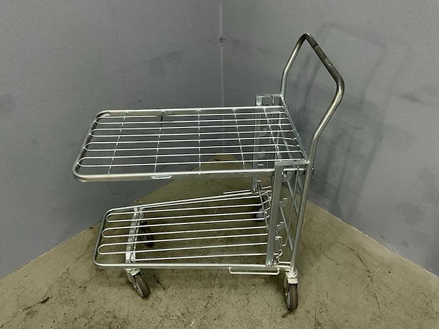 Etagewagen /multifunctionele winkelwagen (2x) - afbeelding 4 van  7