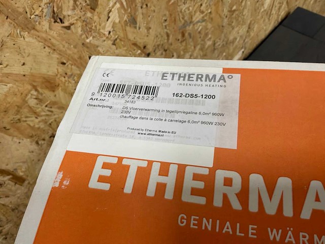 Etherma 162-ds5-1200 vloerverwarmingsmat (2x) - afbeelding 2 van  7