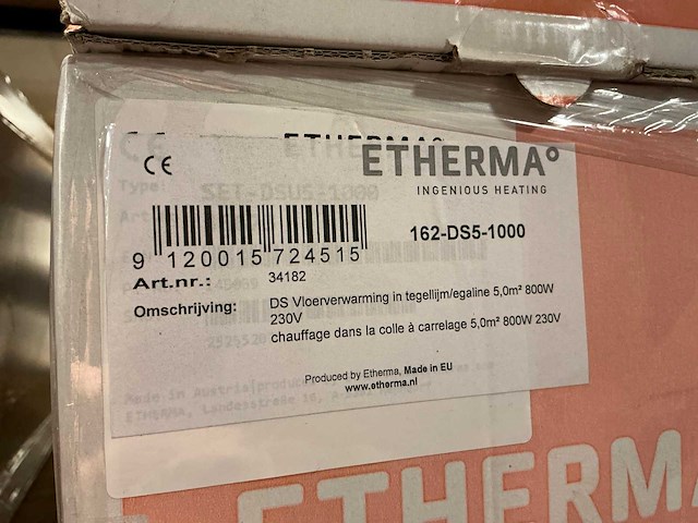 Etherma 34182 vloerverwarming mat (2x) - afbeelding 3 van  3