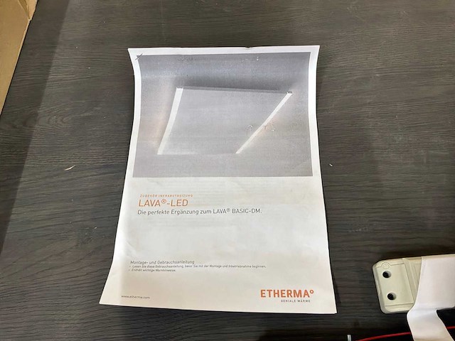 Etherma lava led verlichting voor om infraroodpaneel - afbeelding 4 van  6
