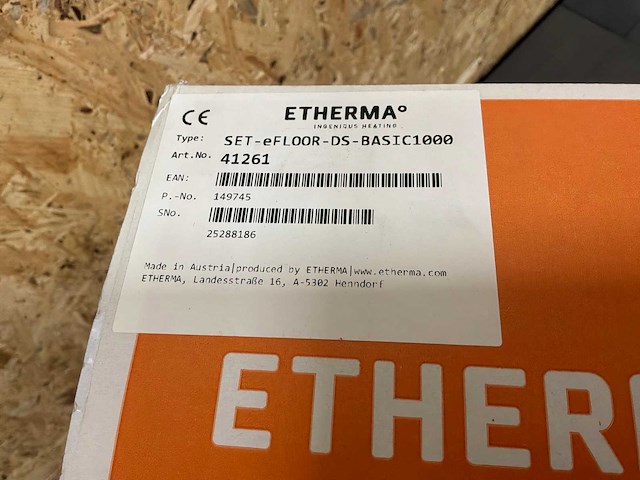 Etherma set e-floor-ds-basic1000 vloerverwarmingsmat (2x) - afbeelding 2 van  8