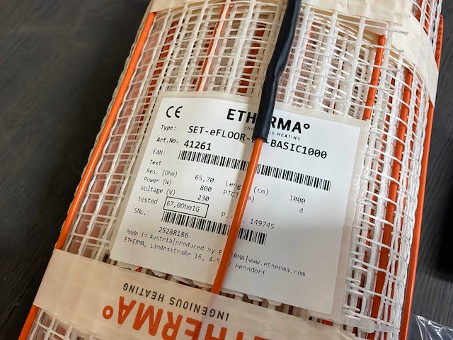 Etherma set e-floor-ds-basic1000 vloerverwarmingsmat (2x) - afbeelding 5 van  8