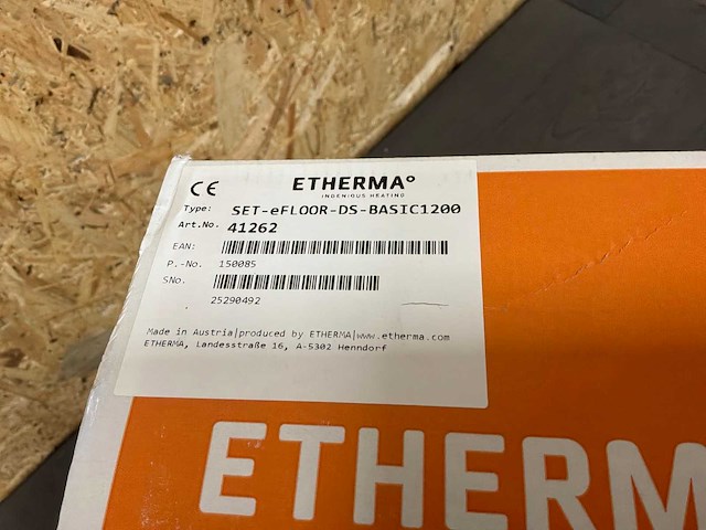 Etherma vloerverwarmingsmat set e-floor-ds-basic-1200 - afbeelding 4 van  9