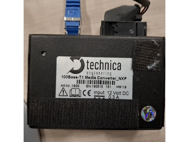 Ethernet media converter t.b.v. voertuignetwerken, technica, 100 baset t1 - afbeelding 3 van  4