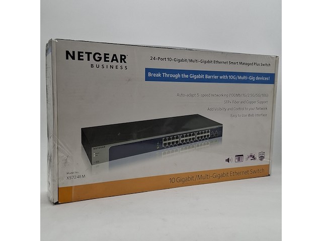Ethernet switch, netgear, 10 gigabit/multi-gigabit ethernet switch - afbeelding 1 van  12