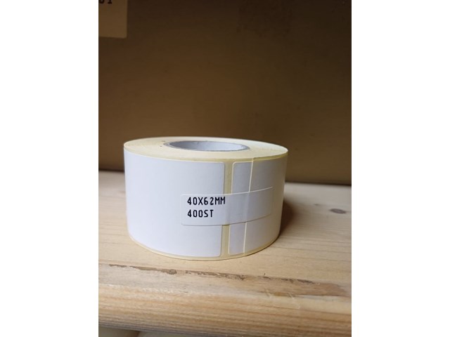 Etiketten op rol 40x6 400 stickers 5 rol op p000 - afbeelding 2 van  7