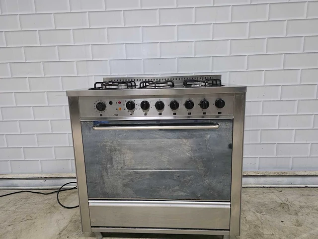 Etna - - rvs 5 pits gasfornuis met elektrische oven - afbeelding 1 van  8