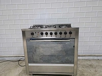Etna - - rvs 5 pits gasfornuis met elektrische oven