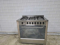 Etna - - rvs 5 pits gasfornuis met elektrische oven - afbeelding 2 van  8