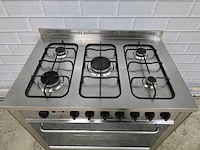 Etna - - rvs 5 pits gasfornuis met elektrische oven - afbeelding 3 van  8