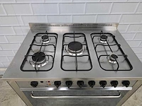 Etna - - rvs 5 pits gasfornuis met elektrische oven - afbeelding 4 van  8