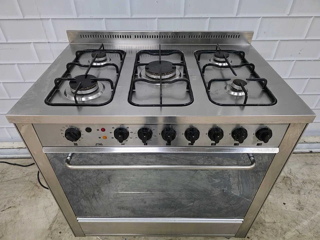Etna - - rvs 5 pits gasfornuis met elektrische oven - afbeelding 6 van  8