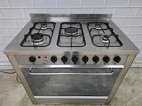 Etna - - rvs 5 pits gasfornuis met elektrische oven - afbeelding 6 van  8