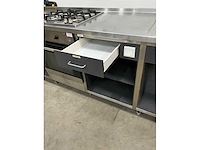 Etna - t3405ft - rvs werktafel met inbouw oven en gasfornuis - afbeelding 3 van  12