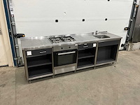Etna - t3405ft - rvs werktafel met inbouw oven en gasfornuis - afbeelding 6 van  12