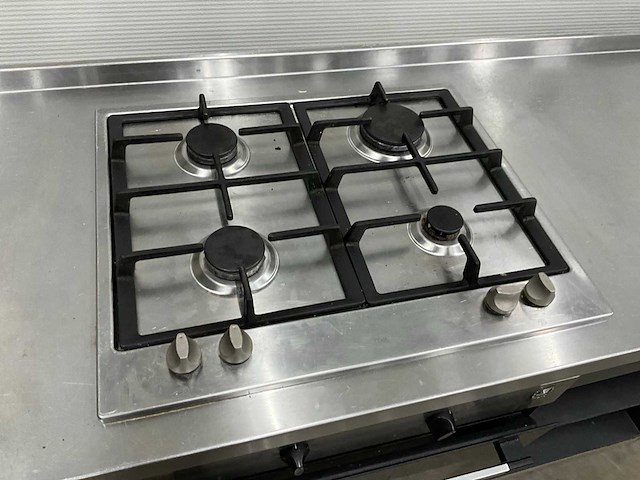 Etna - t3405ft - rvs werktafel met inbouw oven en gasfornuis - afbeelding 7 van  12