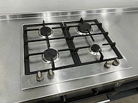 Etna - t3405ft - rvs werktafel met inbouw oven en gasfornuis - afbeelding 7 van  12