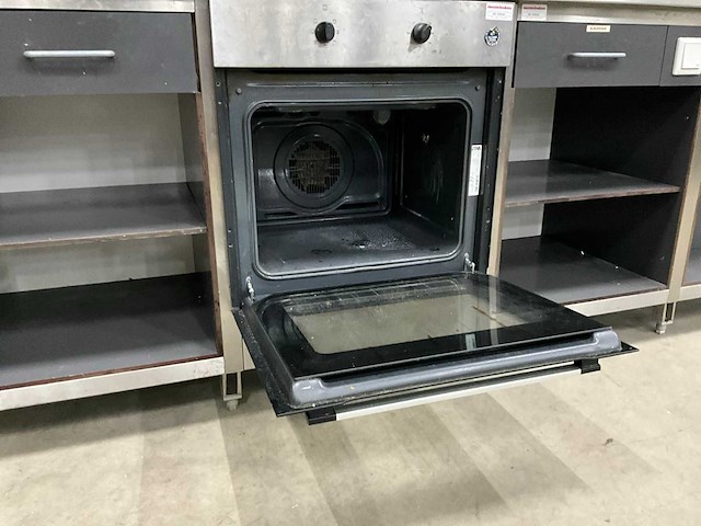 Etna - t3405ft - rvs werktafel met inbouw oven en gasfornuis - afbeelding 10 van  12