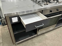 Etna - t3405ft - rvs werktafel met inbouw oven en gasfornuis - afbeelding 12 van  12