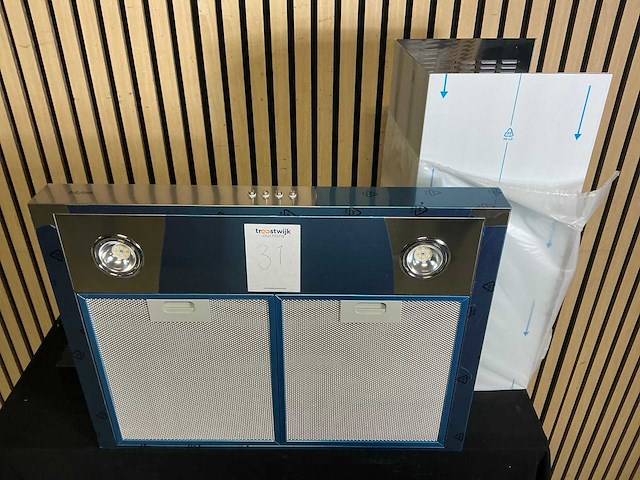 Etna ab260rvs wandschouwafzuigkap - afbeelding 3 van  5