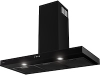 Etna ab290zt blokmodel schouwkap (90cm) zwart - afbeelding 1 van  3