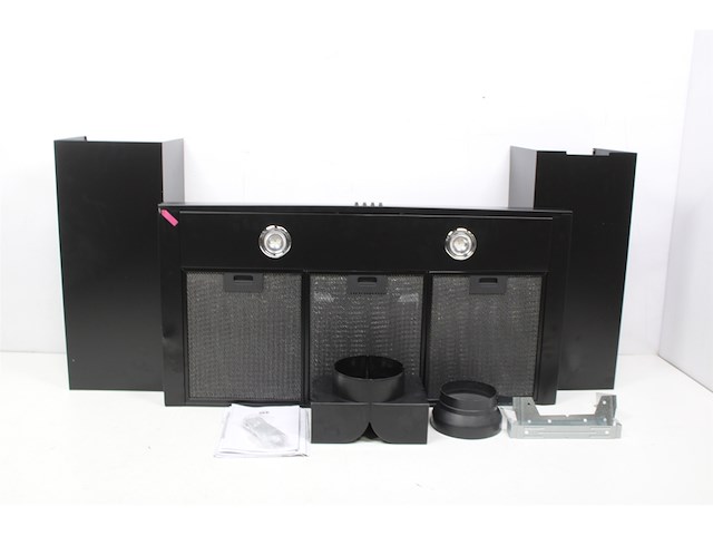 Etna ab290zt blokmodel schouwkap (90cm) zwart - afbeelding 2 van  3