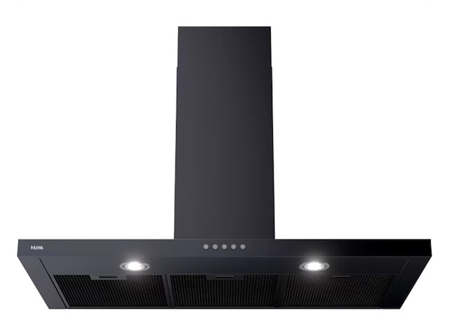 Etna ab691zt slimline schouwkap 90 cm matzwart - afbeelding 1 van  4