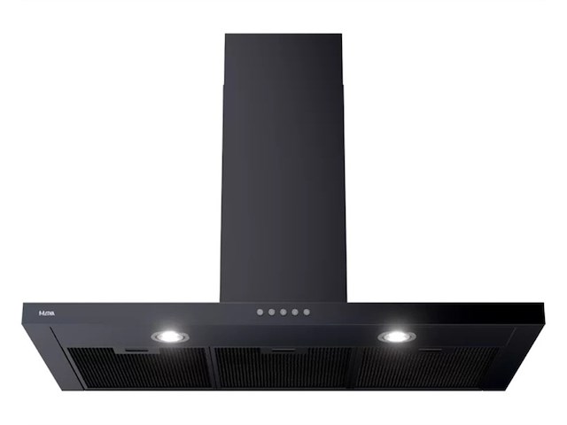 Etna ab691zt slimline schouwkap 90 cm matzwart - afbeelding 1 van  3