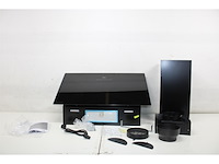 Etna ad781zt diagonale schouwkap mat zwart 80cm - afbeelding 2 van  3