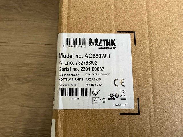 Etna ao660wit wit afzuigkap - afbeelding 4 van  6