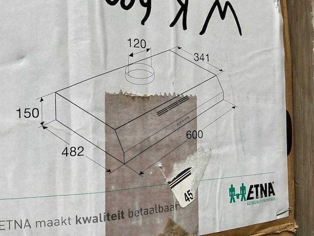 Etna ao660wit wit afzuigkap - afbeelding 6 van  6