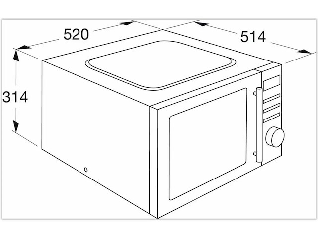 Etna cmv334rvs vrijstaande combimagnetron - afbeelding 6 van  7