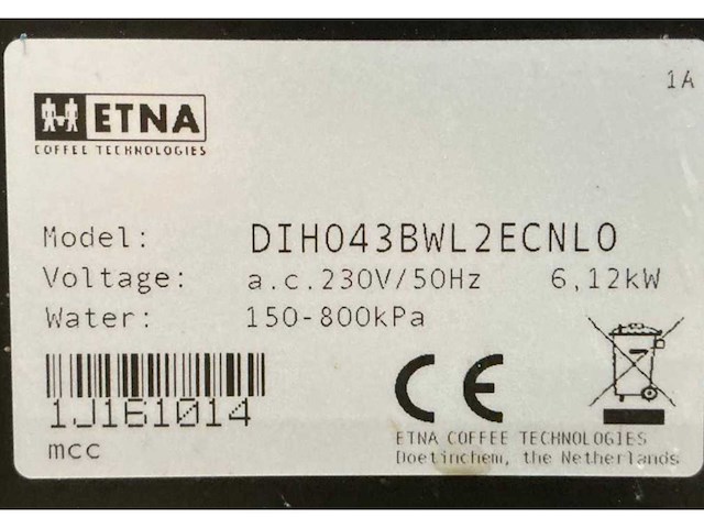 Etna dih043bwl2ecnlo koffiemachine - afbeelding 5 van  5