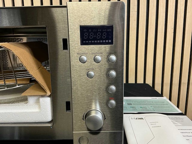 Etna ecm243rvs vrijstaande combi magnetron - afbeelding 4 van  6