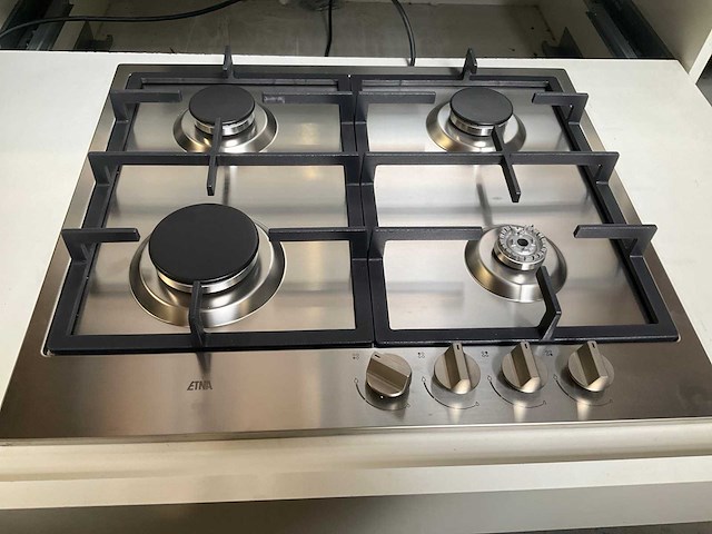 Etna kg859rvsa gas kookplaat 4-pits rvs - afbeelding 3 van  10