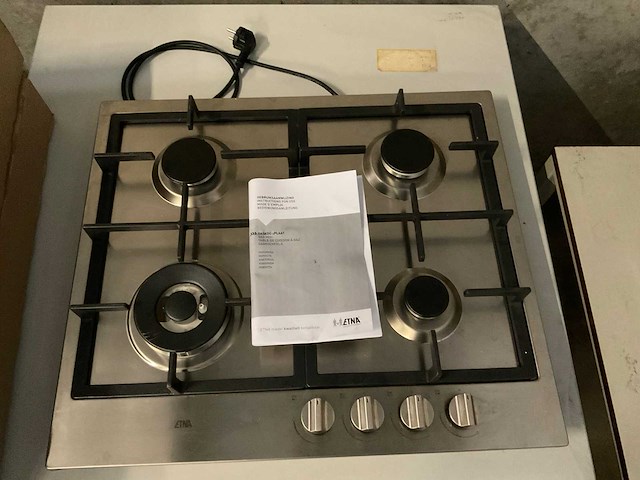 Etna kg859rvsa inbouw 4-pits gaskookplaat - afbeelding 2 van  2