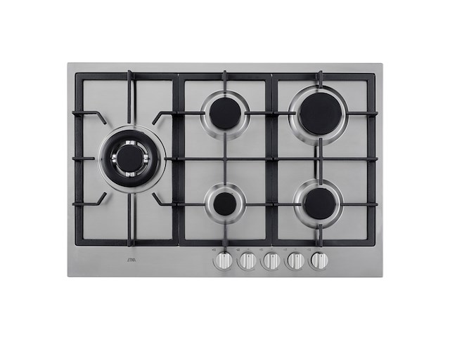 Etna kg875rvsa gaskookplaat met wokbrander rvs - afbeelding 1 van  3