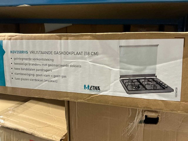 Etna kgv358rvsae vrijstaande gaskookplaat (4x) - afbeelding 5 van  5